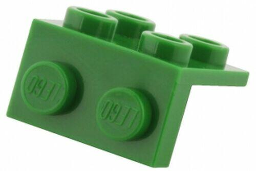 Lego Bracket 1x2 - 2x2 para baixo - Verde - PN 44728 / 92411 / 21712 / CN 6117971 / 6048853 / 4212471