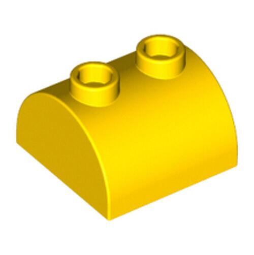 Lego Brick 2x2 curvado no topo - Amarelo - PN 30165 / CN 4181838 / 4187061
