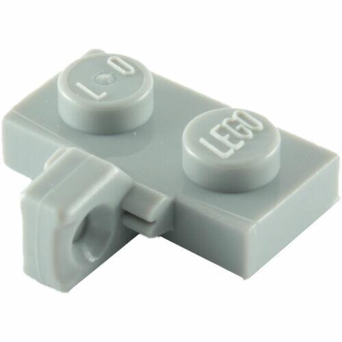 Lego plate 1x2 c/ encaixe lateral - Cinza Claro - PN 44567 / CN 4211814