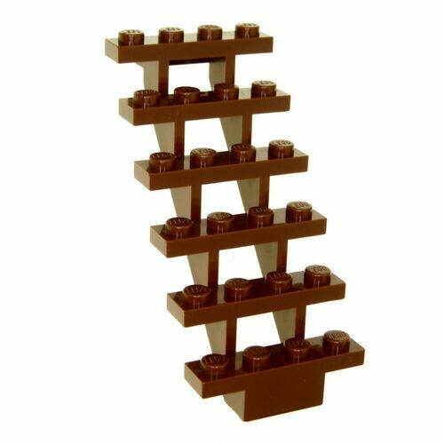 Lego Escada 7x4x6 aberta - Marrom - PN 30134 / CN 4211282 / 4277751