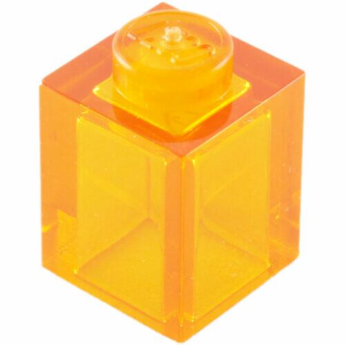 Lego Brick tijolo 1x1 - Laranja Transparente - PN 3005 / 30071 / 35382 / CN 6240550 / 4262655