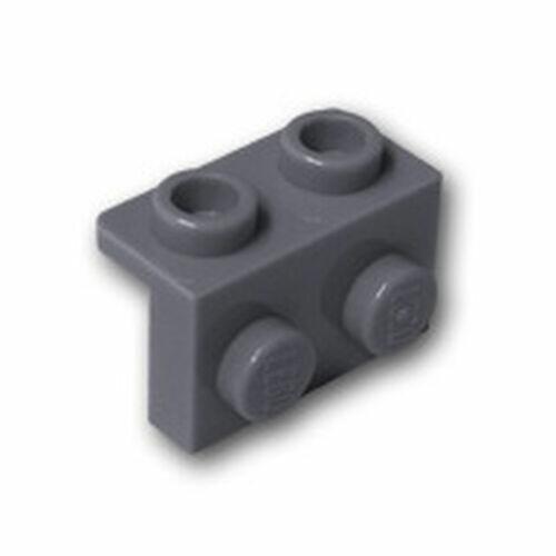 Lego Bracket 1x2 - 1x2 para baixo - Cinza Escuro - PN 99781 / CN 6214341