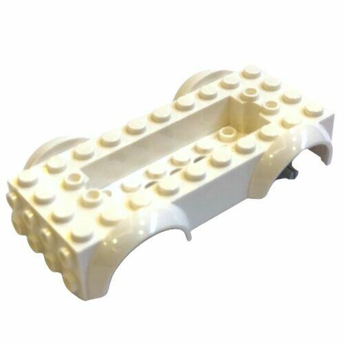 Lego Base p/ Carro Chassis p/ Rodas Pequenas - Branco - PN 12622 / 11650 / CN 6289242