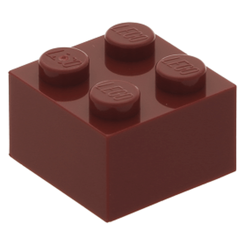 Lego Brick tijolo 2x2 - Vermelho Escuro - PN 3003 / CN 4249697 / 4249850 / 4539104