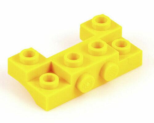Lego Bracket 2x4x0,66 c/ encaixe lateral 1x2 - Amarelo - PN 14520 / CN 6092655