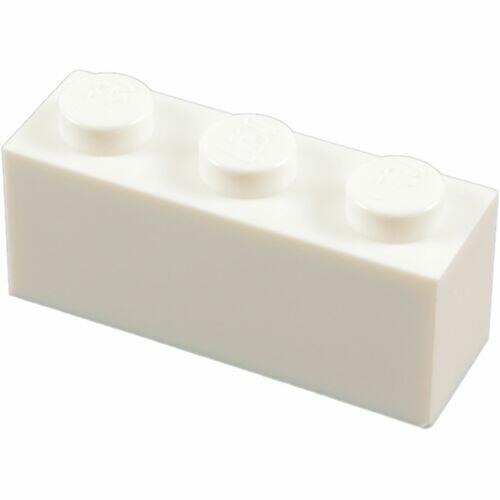 Lego Brick 1x3 - Branco - PN 3622 / CN 362201