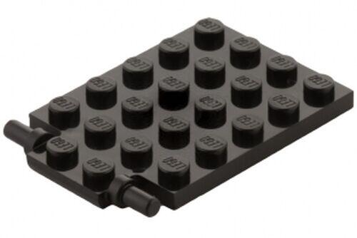 Lego Plate Porta Alapo 4x6  - Preto - PN 92099 / CN 6057903 / 4595711