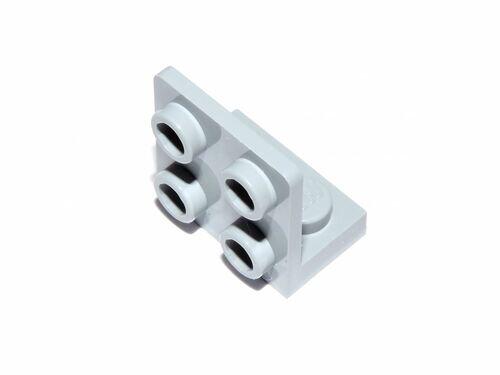 Lego bracket 1x2 - 2x2 para cima - Cinza claro - PN 99207 / CN 4654580