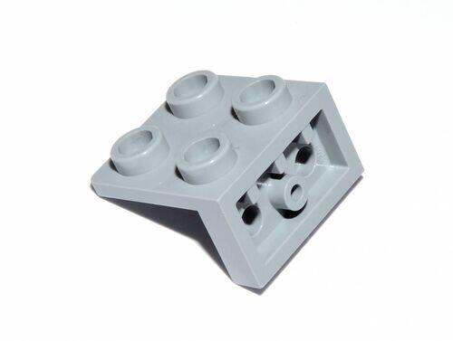 Lego bracket 1x2 - 2x2 para cima - Cinza claro - PN 99207 / CN 4654580