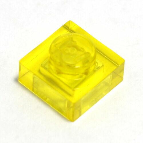 Lego Plate 1x1 - Amarelo Transparente -  PN 3024 / 30008 / 63326 / CN  302444 / 3000844