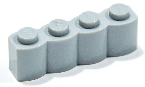 Lego Brick 1x4 tipo Costaneira - Cinza Claro - Pn 30137 / CN 4211833