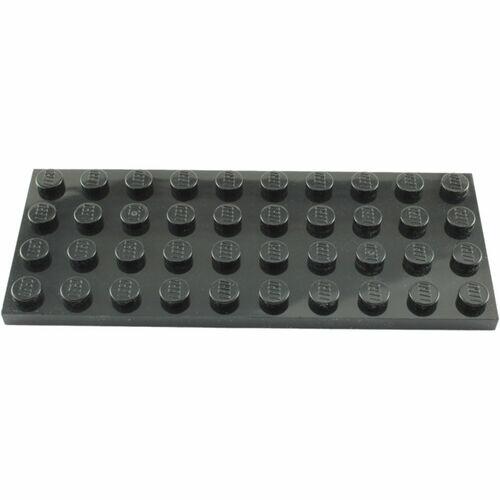 Lego Plate 4x10 - Preto - PN 3030 / CN 303076 / 303026