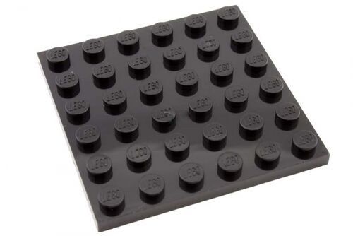 Lego Plate 6x6 - Preto - PN 3958 / CN 395826