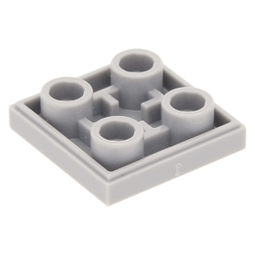 Lego Tile 2x2 Invertido - Cinza Claro - PN 11203 / CN 6132886