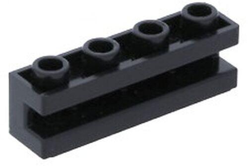 Lego Brick 1x4 c/ corte lateral - Preto - PN 2653 / CN 265326