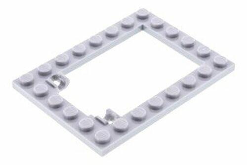 Lego Plate Suporte Porta Alapo 6x8 - Cinza Claro - PN 92107 / CN 6152230
