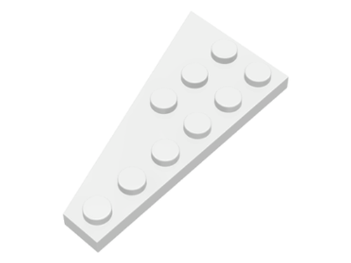 Lego Plate Asa / Wing 3x6 Direito - Branco - PN 54383 / CN 4287707