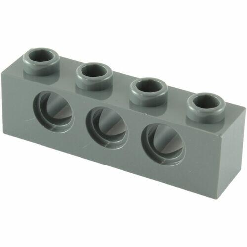 Lego Technic - Brick 4x1 c/ 3 furos - Cinza Escuro - Pn 3701 / CN 4213607