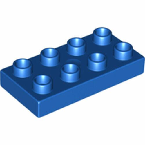 Lego DUPLO Plate 2x4  - Azul - PN 4538 / 40666 / 89464 / CN 4170804 / 4528924