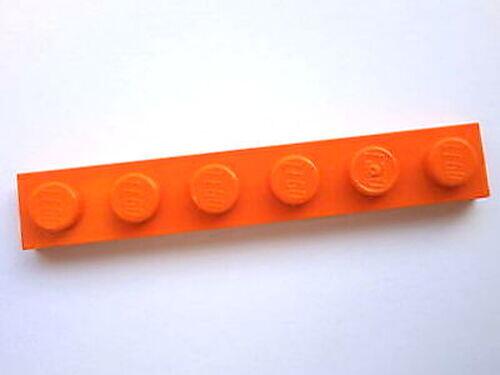 Lego Plate 1x6 - laranja - PN 3666 / CN 4173332