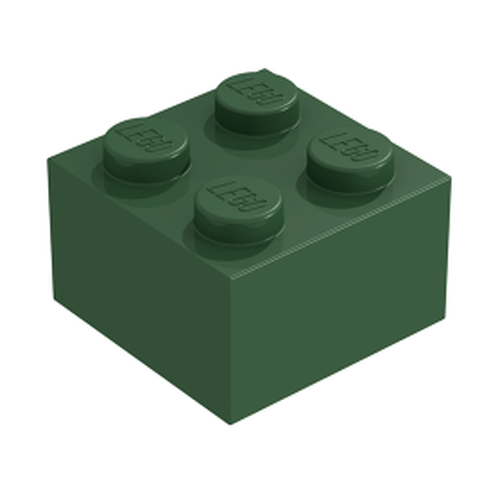 Lego Brick tijolo 2x2 - Verde Escuro - PN 3003 / CN 4266895 / 4271436 / 6214611