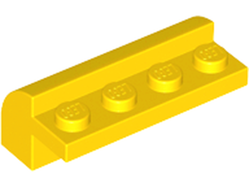 Lego Tijolo / Brick 2 x 4 x 1.33 c/ Topo Curvado - Amarelo - PN 6081 / CN 608124 / 608174 / 4204625
