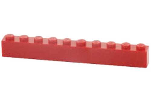 Lego Brick tijolo 1x10 - Vermelho - PN 6111 / CN 611121