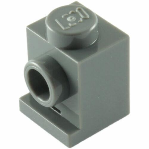 Lego Brick 1x1 c/ 1 slot e stud em 1 lado - Cinza Escuro - PN 4070 / 30069 / CN 4211044