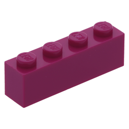 Lego Brick 1x4 - Magenta - PN 3010 / CN 4206364 / 6014496 / 6056373