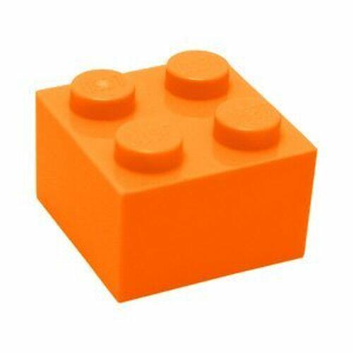 Lego Brick tijolo 2x2 - Laranja - PN 3003 / CN 4153825 / 4119643