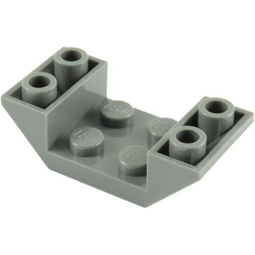 Lego Slope 45 4x2 duplo invertido - Cinza Escuro - PN 4871 / CN 4211076