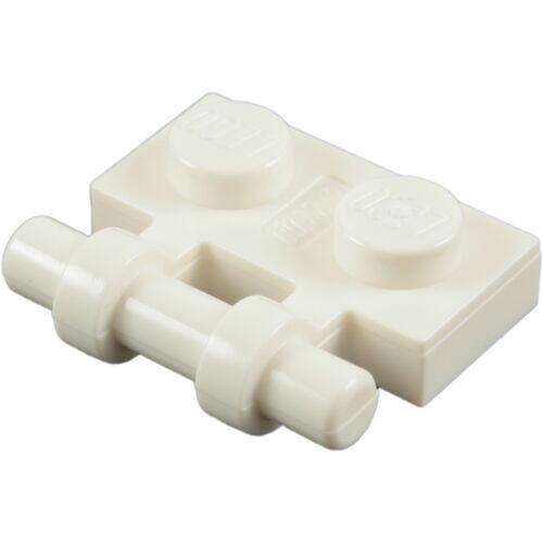LEGO Plate 1x2 com encaixe para clip no meio e lados  - Branco - PN 2540 / CN 254051 / 254001 / 4140583