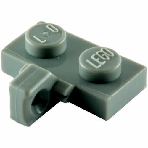 Lego plate 1x2 c/ encaixe lateral - Cinza Escuro - PN 44567 / CN 4210892