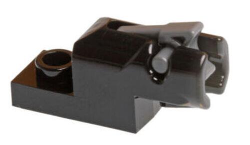 LEGO Blaster Mini Shooting Gun c/ Plate 1x2 - Preto - PN 15403 / CN 6102734