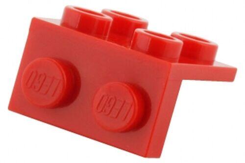 Lego Bracket 1x2 - 2x2 para baixo - Vermelho - PN 44728 / 92411 / 21712 / CN 6117974 / 6048856 / 4277933 / 4185525