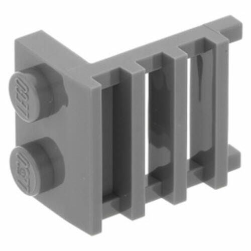 LEGO Escada / Grade 1x2x2 - Cinza Escuro - PN 4175 / CN 4603504 / 4210801