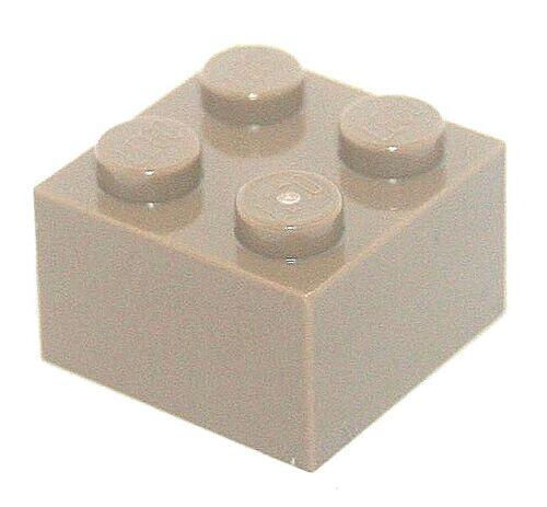 Lego Brick tijolo 2x2 - Bege Escuro - PN 3003 / CN 4255416 / 4497068