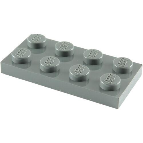 Lego Plate 2x4 - Cinza Escuro - PN 3020 / CN 4211065