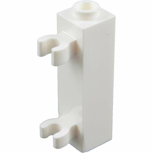 Lego Brick 1x1x3 com 2 encaixe para clip lateral - Branco - PN 60583 / CN 4563684