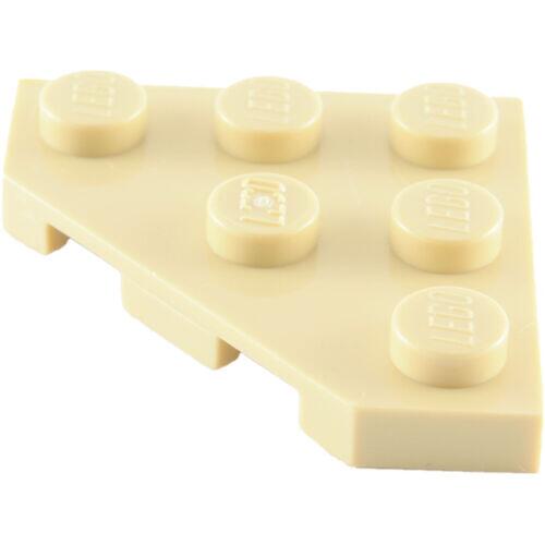 Lego Plate 3x3 c/ 3 cantos - Bege - PN 2450 / CN 245005 / 4208072