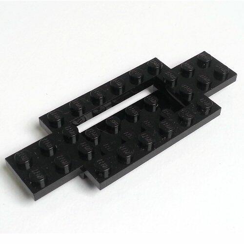 Lego base para carro 10x4x2/3 c/ centro 4x2 - Preto - PN 30029 / CN 4656764
