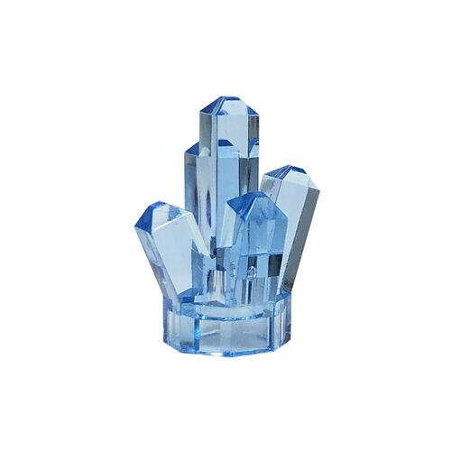Lego Pedra / Cristal 1 x 1 c/ 5 Pontas - Azul  Transparente - PN 15584 / 15585 / 28623 / CN 4243703 / 6254245