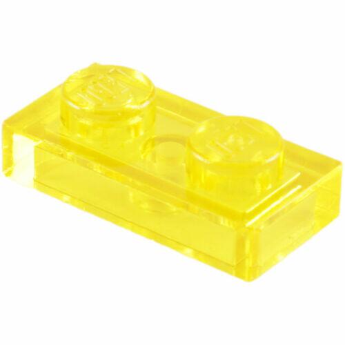Lego Plate 1x2 - Amarelo Transparente - PN 3023 / CN 4194746 / 4130376 / 4101704