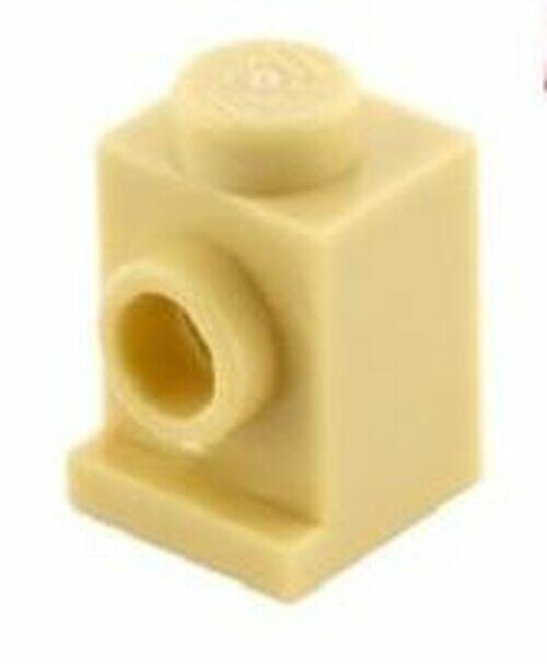 Lego Brick 1x1 c/ 1 slot e stud em 1 lado - Bege - PN 4070 / 30069 / CN 4118793