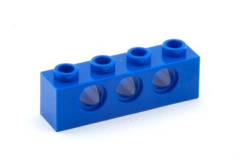 Lego Technic - Brick 4x1 c/ 3 furos - Azul - Pn 3701 / CN 370123
