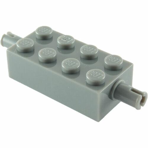 Lego Suporte p/ rodas 2x4 c pinos technic - Cinza escuro - PN 6249 / CN 4210718