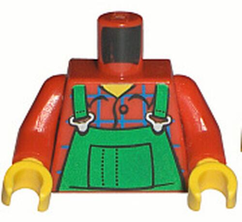 Lego Corpo / Torso Minifigura - Vermelho c/ Macaco Verde -  PN 76382 / 88585 / CN 6155234