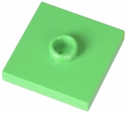 LEGO Plate / Tile 2x2 com 1 Stud central - Verde Brilhante - PN 23893 / 87580 / CN 4565388