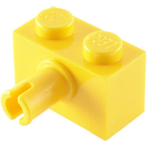 Lego Technic - Brick 1x2 c/ 1 Pino - Amarelo - Pn 2458 / CN 245824