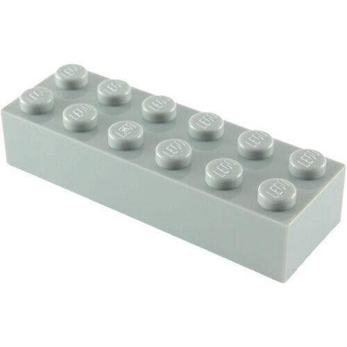 Lego Brick tijolo 2x6 - Cinza Claro - PN 2456 / 44237 / CN 4274668 / 4211795
